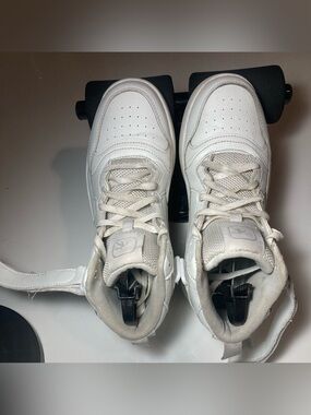 And1 White High-Top Sneakers with Strap